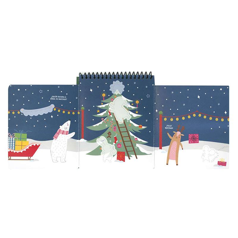 Cuaderno Feliz Navidad Pegatinas de Gomaespuma - Imagen 2