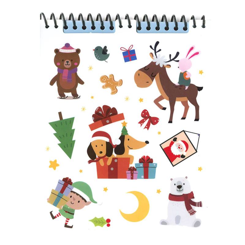 Cuaderno Papá Noel Pegatinas de Gomaespuma - Imagen 1