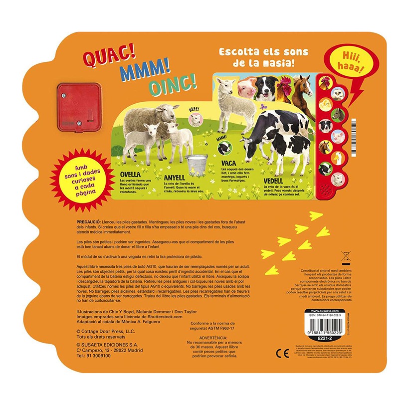 Libro Infantil Escolta Els Sons de la Masia - Catalán - Imagen 2