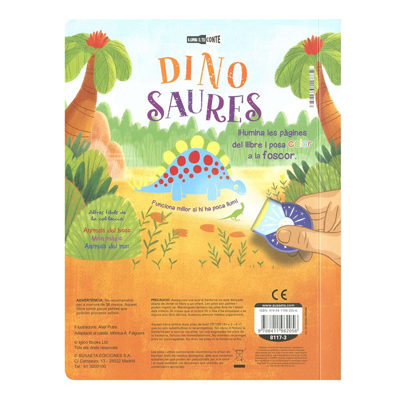 Libro Infantil Dinosaures Il·lumina el teu Conte - Catalán - Imagen 2