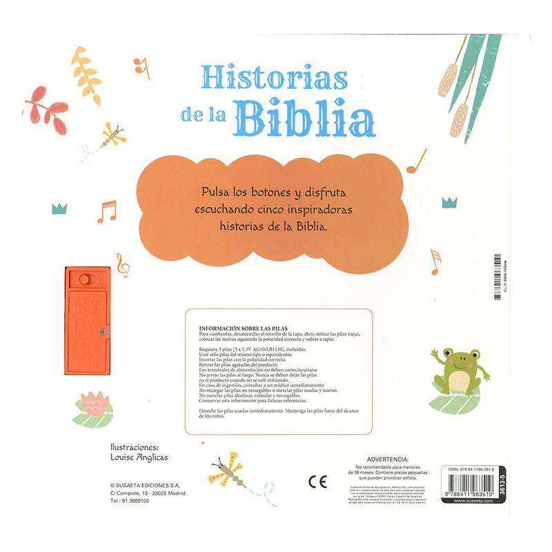 Libro Infantil Historias de la Biblia con Sonidos - Imagen 2