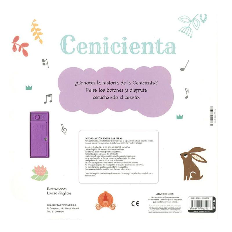 Libro Infantil Cenicienta con Sonidos - Imagen 2