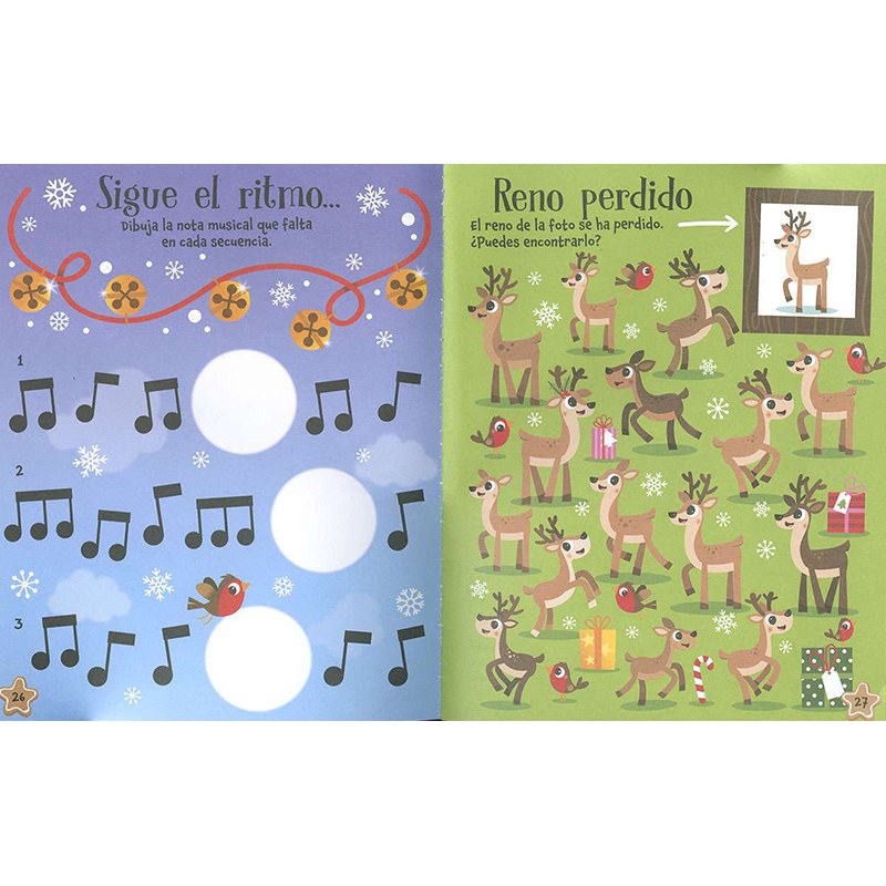 Libro infantil Mis Pegatinas De Navidad - Imagen 1