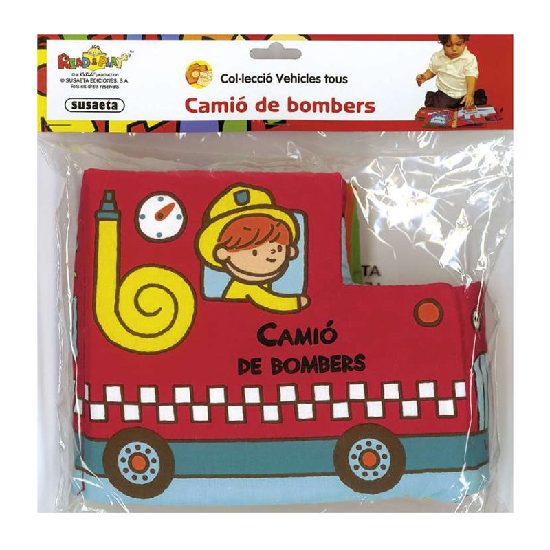 Libro Infantil de Tela Camió de Bombers - Catalán