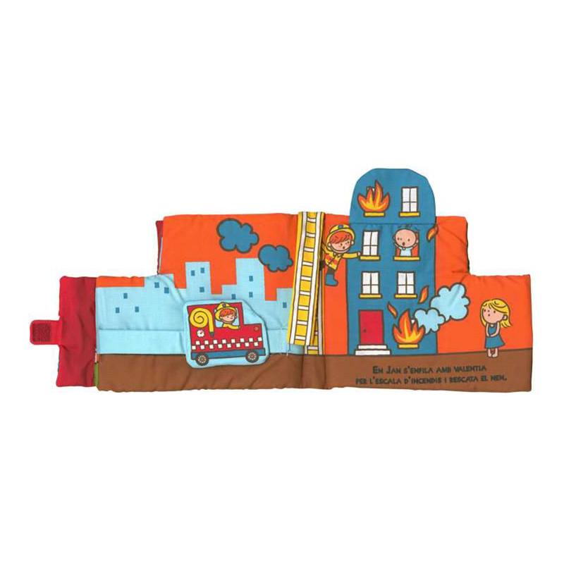 Libro Infantil de Tela Camió de Bombers - Catalán - Imagen 1