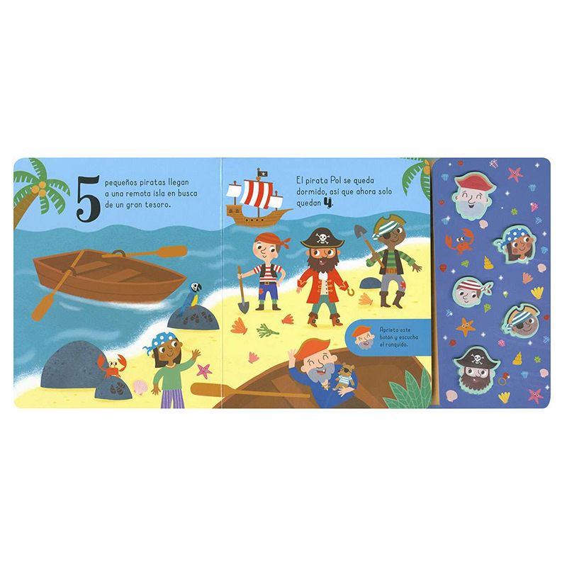 Libro Infantil 5 Pequeños Piratas con Sonidos - Imagen 1