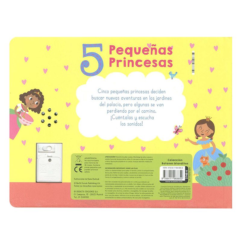 Libro Infantil 5 Pequeñas Princesas Cuenta y Escucha - Imagen 2