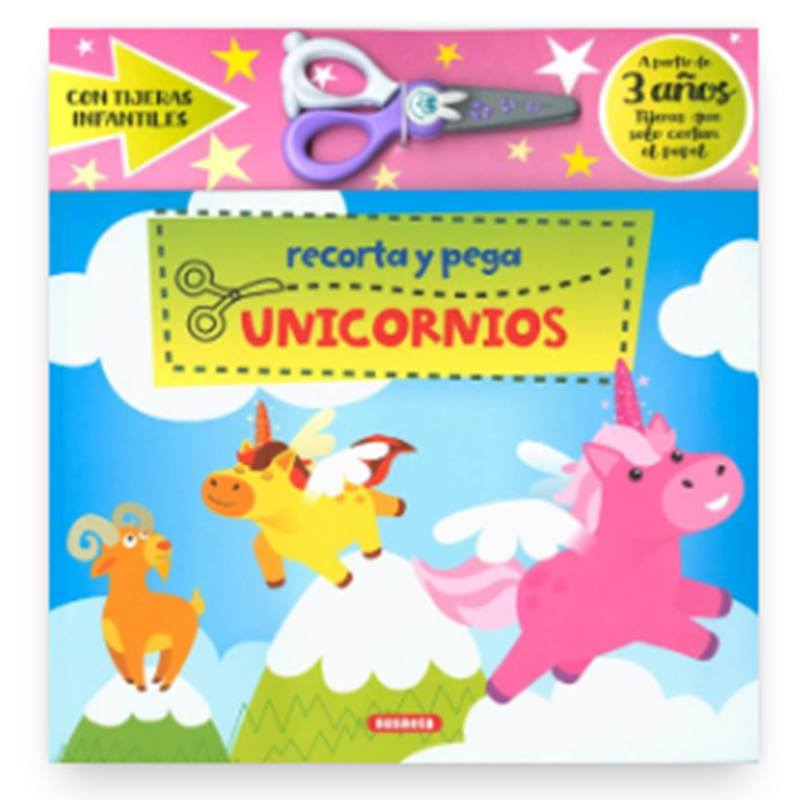 Libro infantil Recorta Y Pega Unicornios
