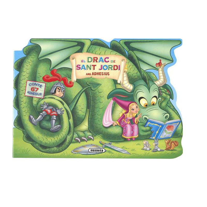 Libro Infantil El Drac de Sant Jordi con Adhesivos - Catalán