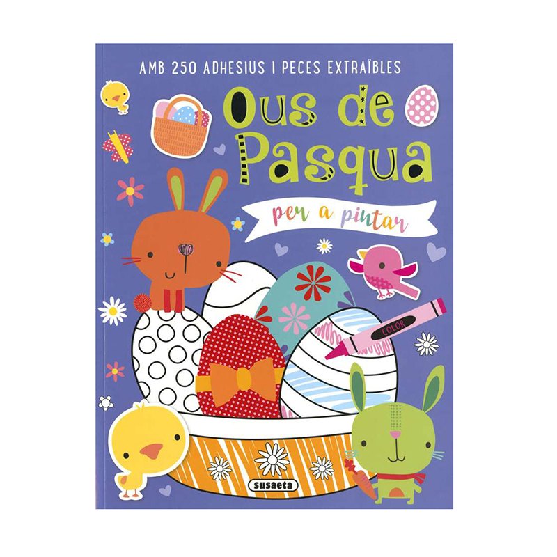 Libro Infantil Ous de Pasqua per a Pintar - Catalán
