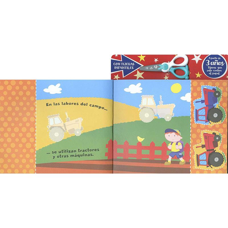 Llibre infantil Recorta Y Pega Tractores Y Maquinas - Imagen 1