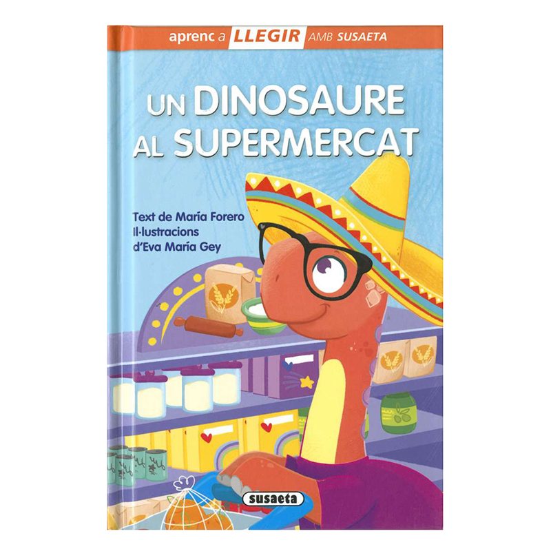 Libro Infantil Un Dinosaure al Supermercat - Catalán