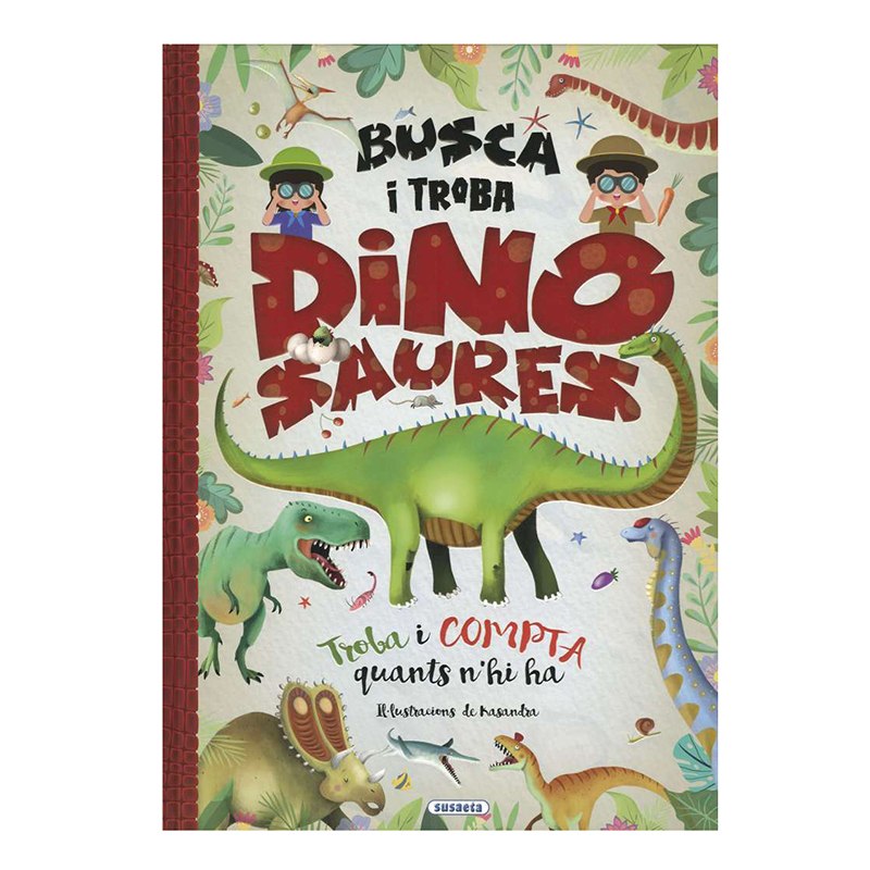 Libro Infantil Busca i Troba Dinosaures - Catalán