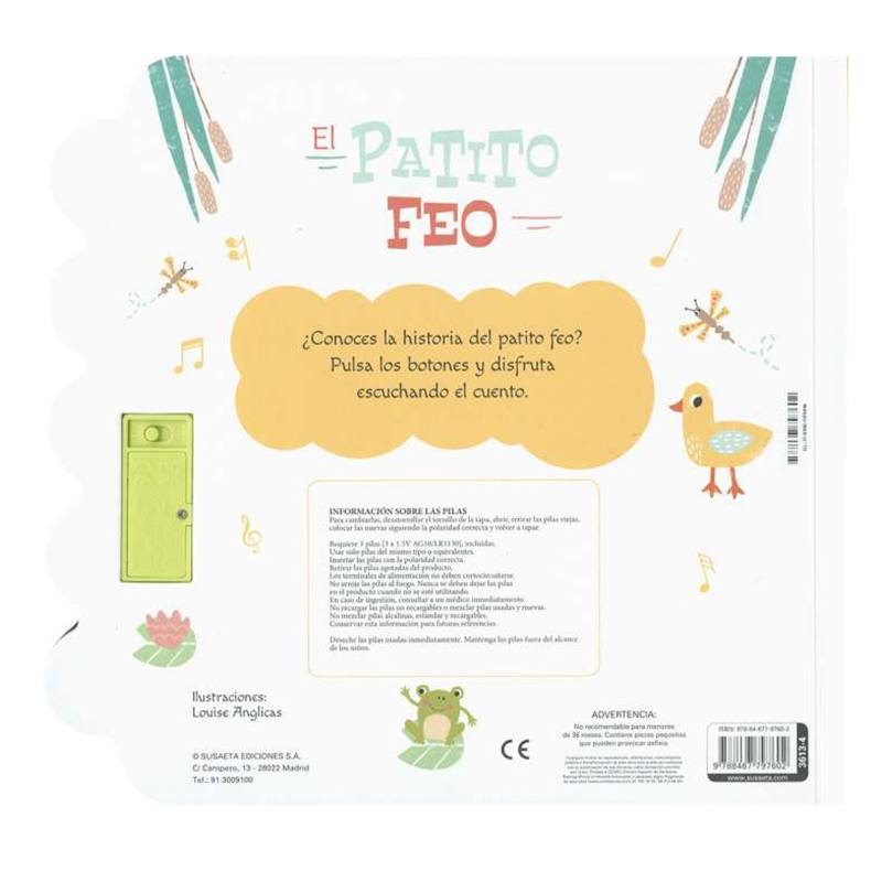 Libro Infantil El Patito Feo con Sonidos - Imagen 2