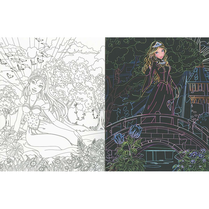 Libro infantil Princesas. Dibujos Para Raspar - Imagen 1