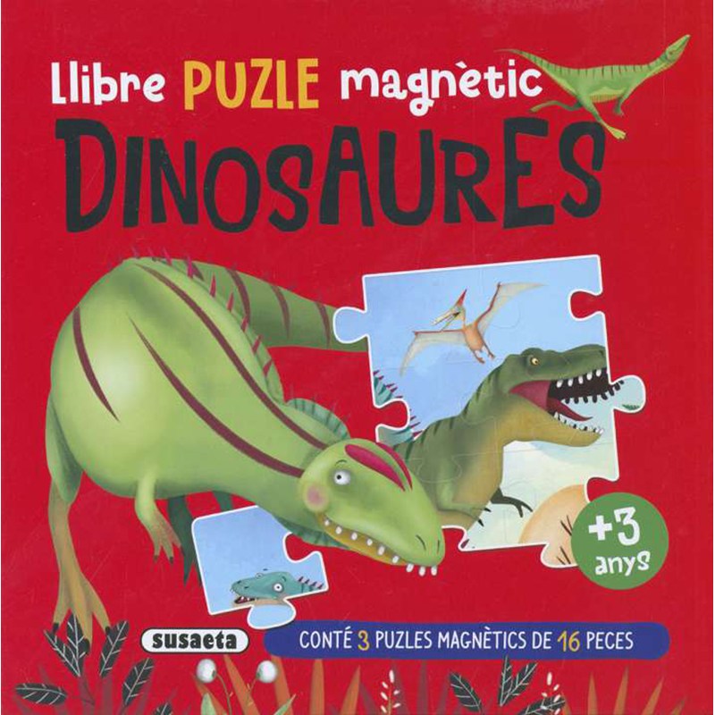 Libro infantil Dinosaures (Puzle Magnetico)