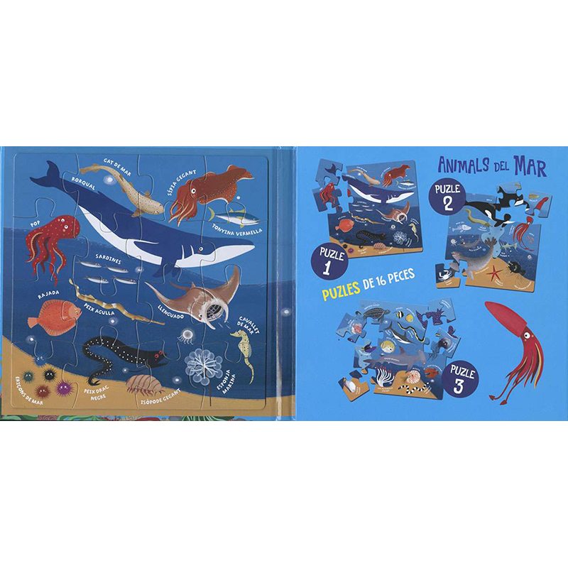 Libro infantil Animals Del Mar (Puzle Magnetico) - Imagen 1