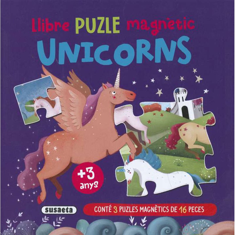 Libro infantil Unicorns (Puzle Magnetico)