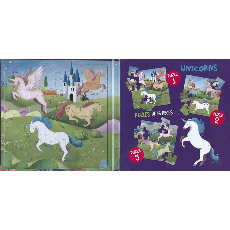 Libro infantil Unicorns (Puzle Magnetico) - Imagen 1