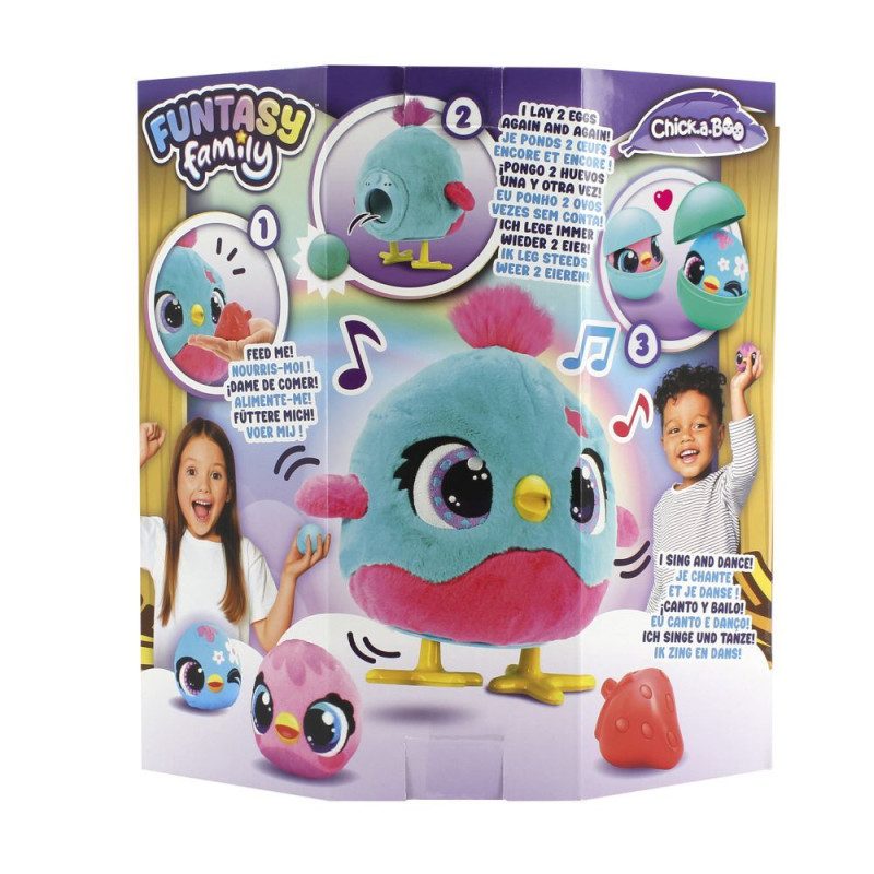 Peluche interactivo Gallina Chick-a-Boo Funtasy Family - Imagen 6