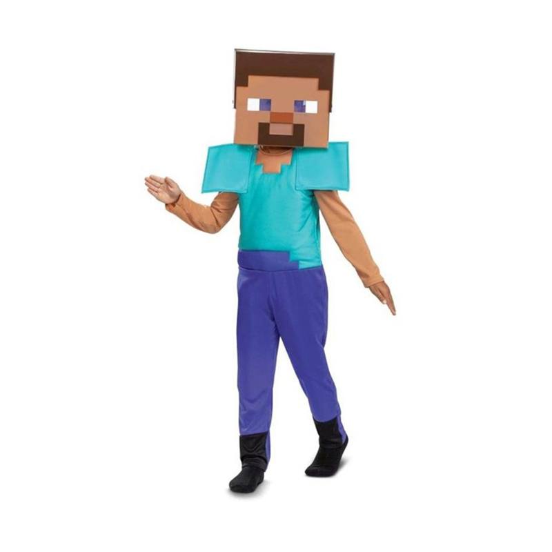 Disfraz Minecraft Steve 7-8 Años