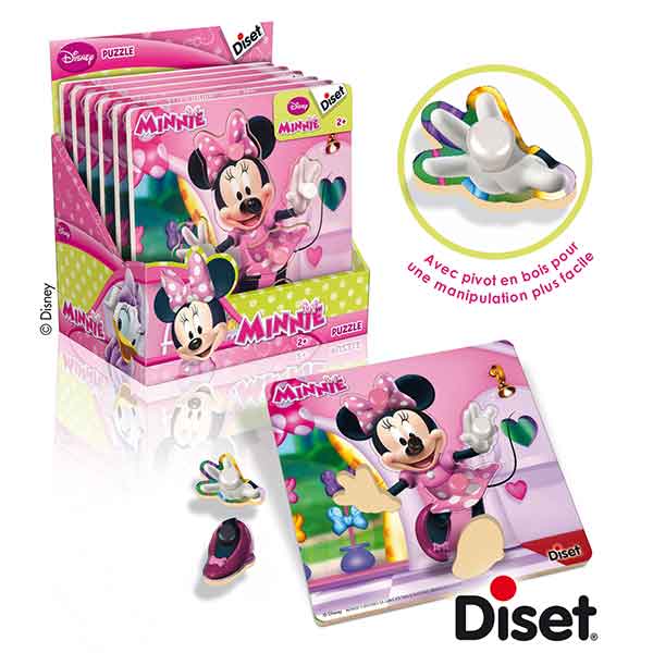 Puzzle Encaixable Fusta Minnie Disney - Imatge 1