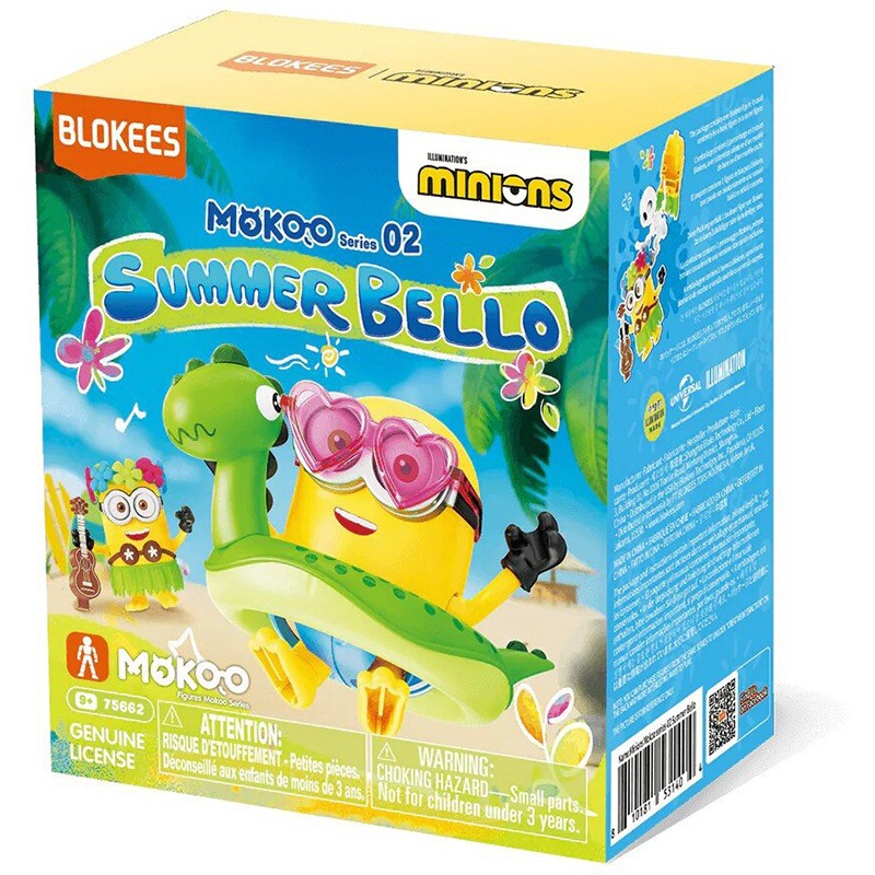 Blokees - Minions Figura Sorpresa Summer Bello