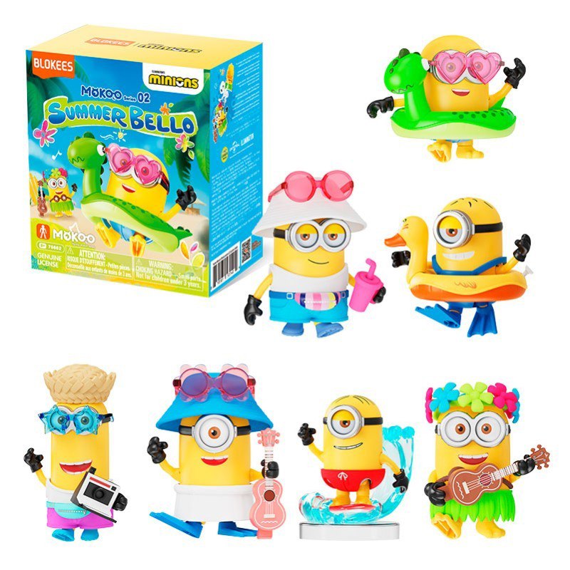 Blokees - Minions Figura Sorpresa Summer Bello - Imagen 1