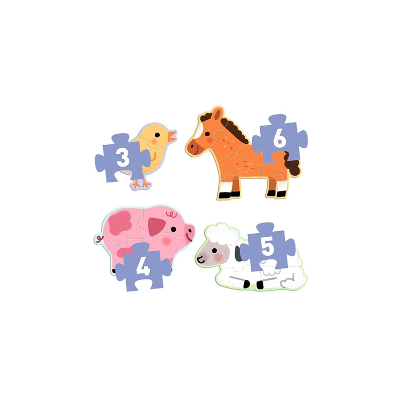 Djeco Puzzle Evolutivo Granja - Imagen 1