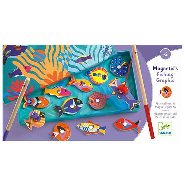 Djeco Juegos Magnéticos Fishing Graphic - Imagen 1