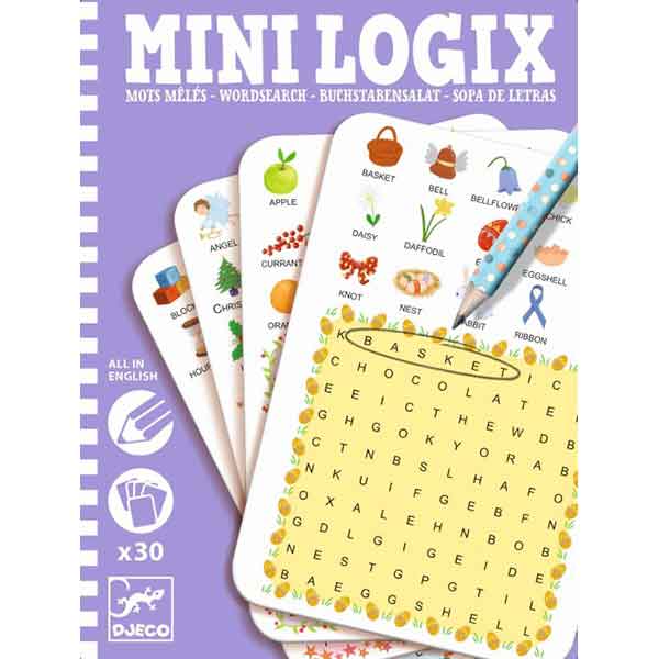 Djeco Mini Logics Crossword - Imagem 1
