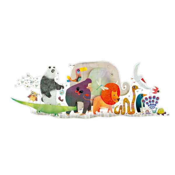 Djeco Puzzle El Desfile de Los Animalitos - Imagen 1