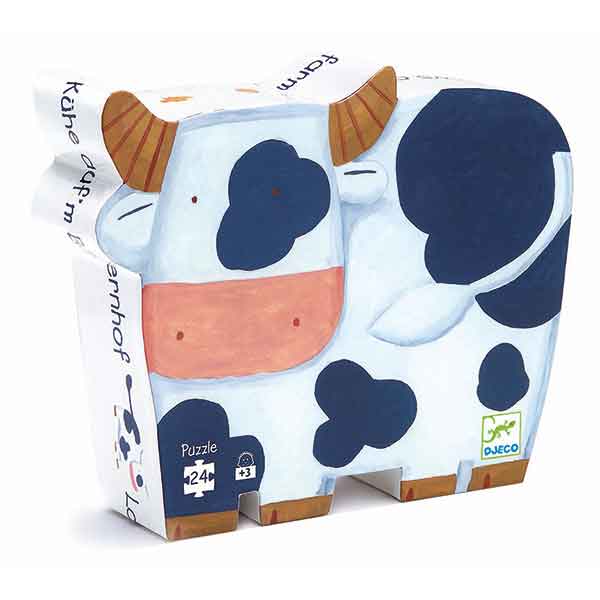 Djeco Puzzle Silhouette 24P Cow