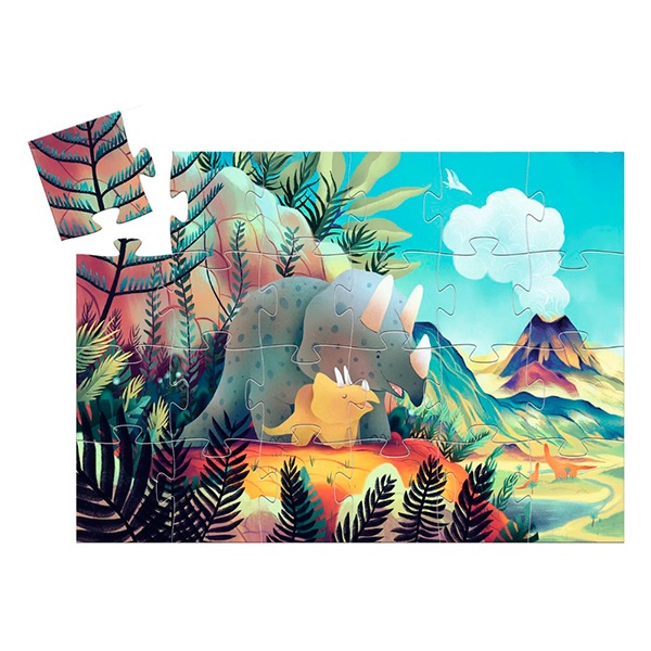Djeco Puzzle Silhueta Teo O Dinossauro - Imagem 1