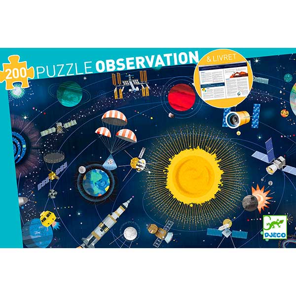 Djeco Puzzle 200p Observación El Espacio - Imagen 1