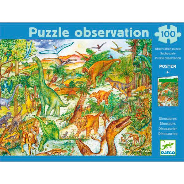 Djeco Puzzle 100p Dinosaur Observação - Imagem 1