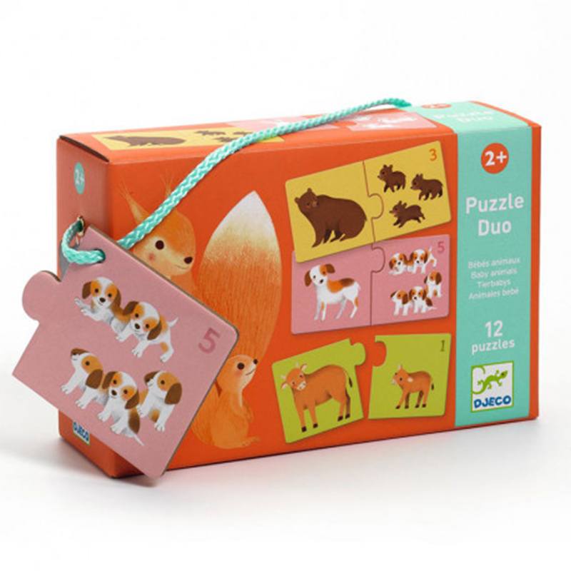 Djeco Puzzle Duo Bebés Animais