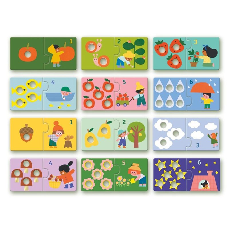 Djeco Puzzle Duo Primeiras Cifras - Imagem 1