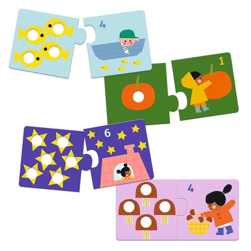 Djeco Puzzle Duo Primeiras Cifras - Imagem 2