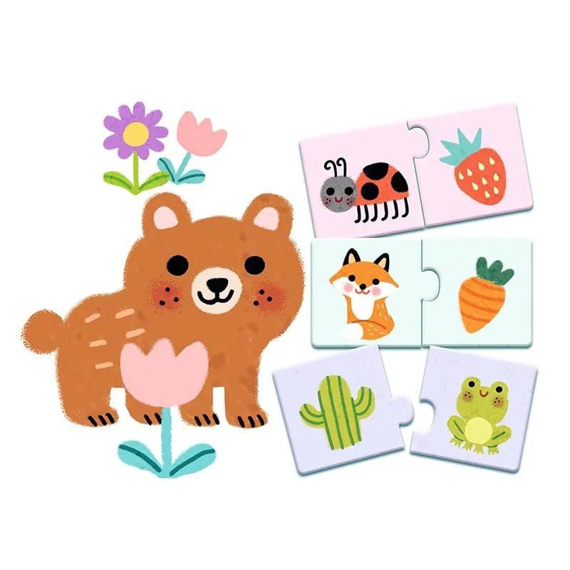 Djeco Puzzle Duo Cores - Imagem 1