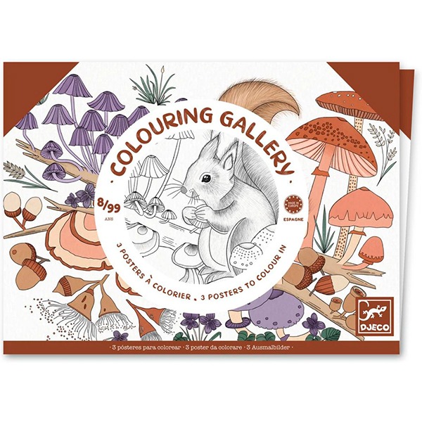 Djeco Posters Colouring Gallery Naturalist 