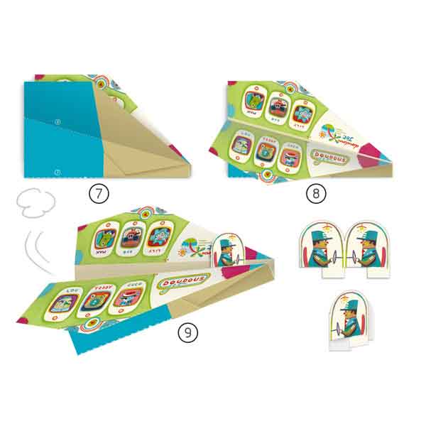 Djeco Juego Origami Papiroflexia Aviones - Imatge 1