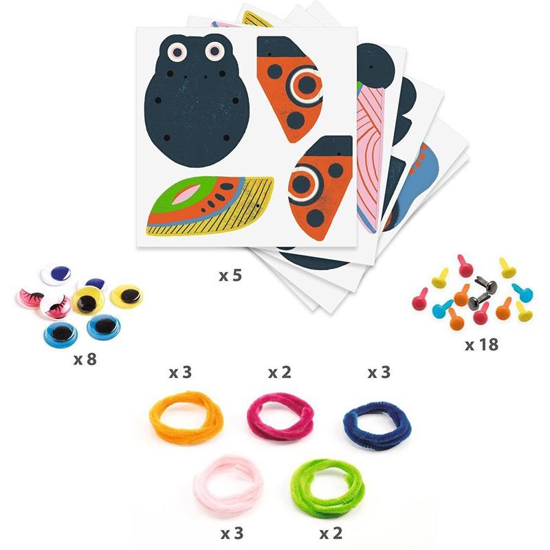 Djeco Insetos Fios De Pelúcia - Imagem 1