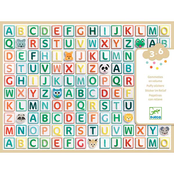 Djeco Autocolantes do alfabeto - Imagem 1