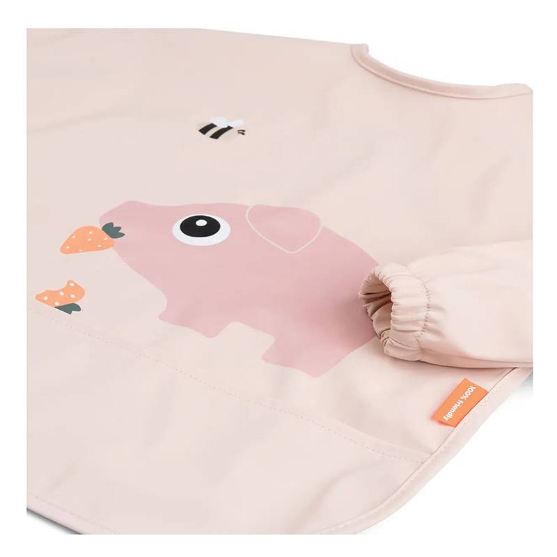 Babero con Bolsillo y Mangas Tiny Farm Rosa Done By Deer - Imagen 2