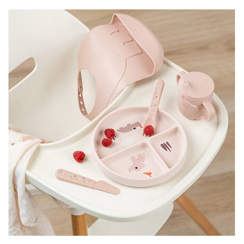 Plato Stick And Stay Tiny Farm Rosa Done By Deer - Imagen 1