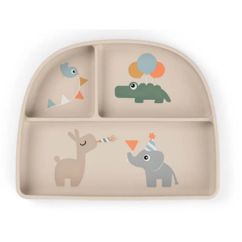 Done By Deer Plato Compartimento Stick and Stay - Celebración - Arena