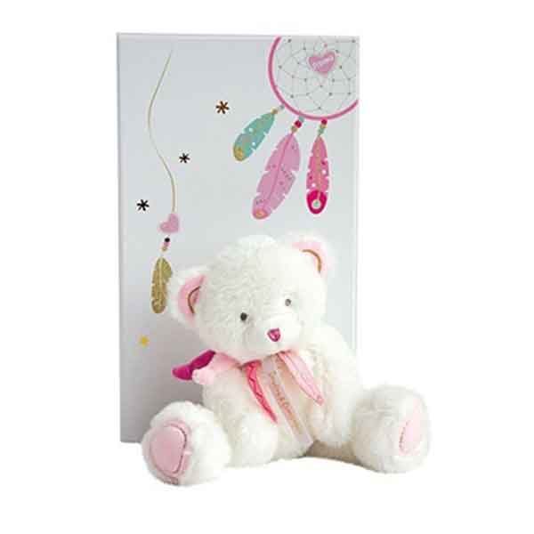 Peluche Urso Rosa com Caixa 22cm - Imagem 1