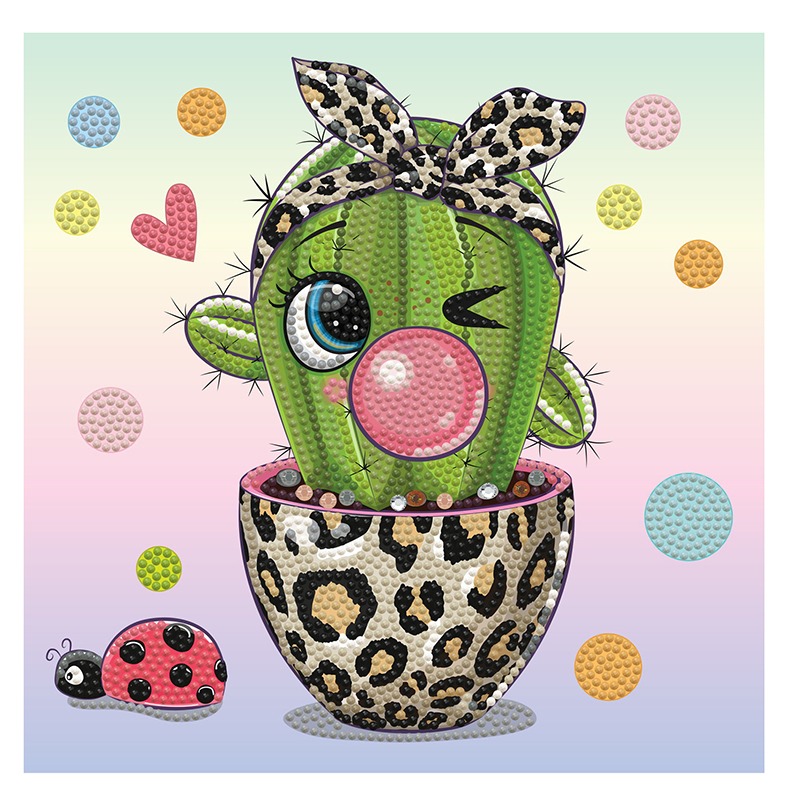 Diamond Dotz Dotzies Cactus Leopardo - Imagem 1