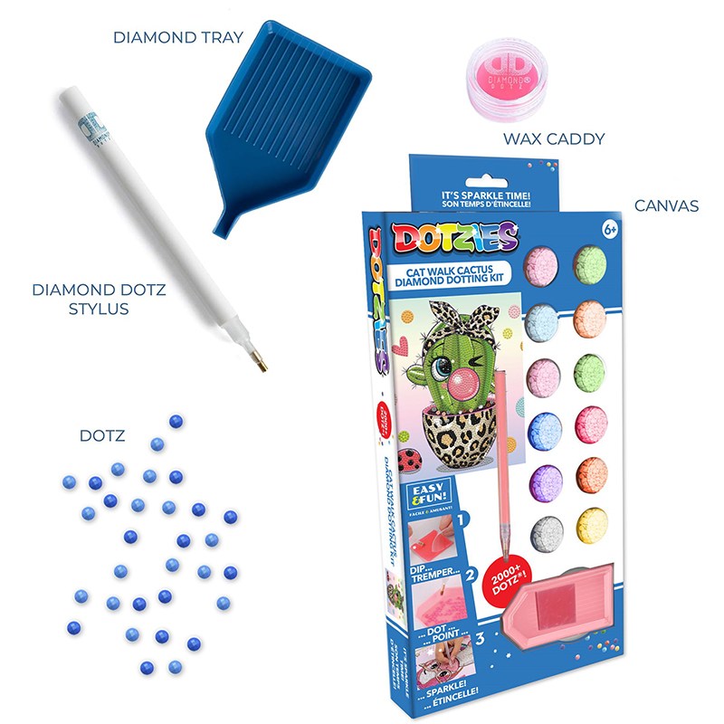 Diamond Dotz Dotzies Cactus Leopardo - Imagem 2